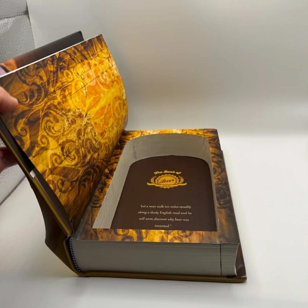 Secret Storage Book Extra Large Beer Themed Safe Hangover Cures  Retails $50 NLA